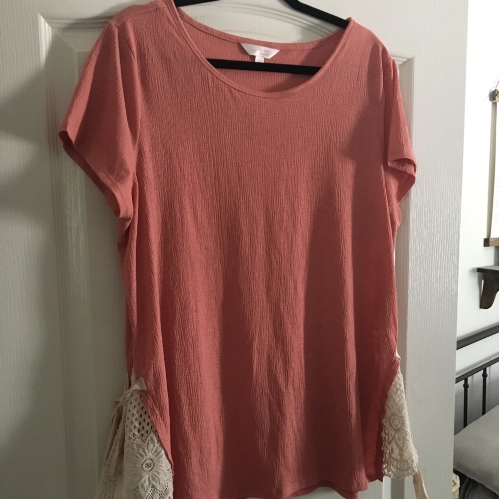 Size xl coral Lauren Conrad blouse